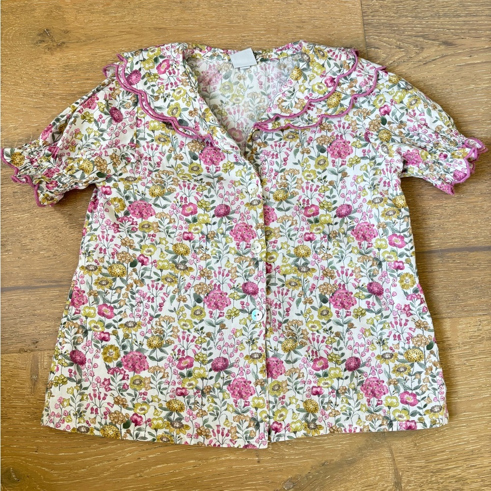 Pepa Floral Ruffle Trim Blouse 6